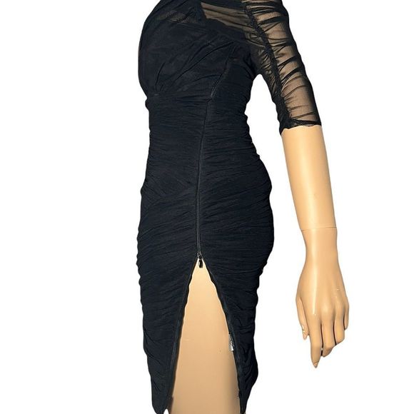 Foley + Corinna black Tulle Dress fitted - Picture 9 of 12